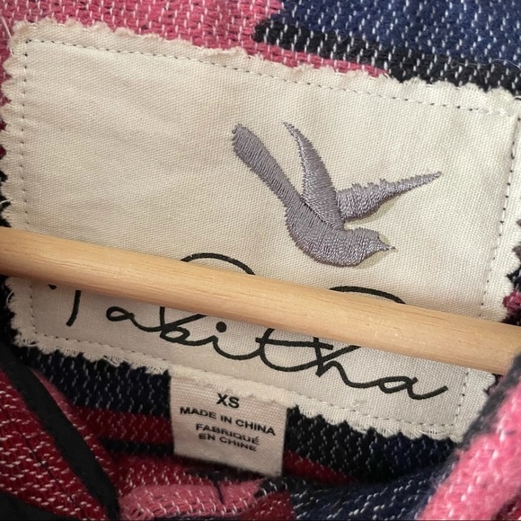 Anthro Tabitha Leona Aztec Wrap Coat Jacket XS - Picture 5 of 5